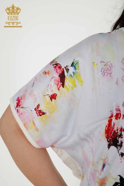 Women's Blouse Floral Pattern Digital - 12091 | KAZEE - Thumbnail