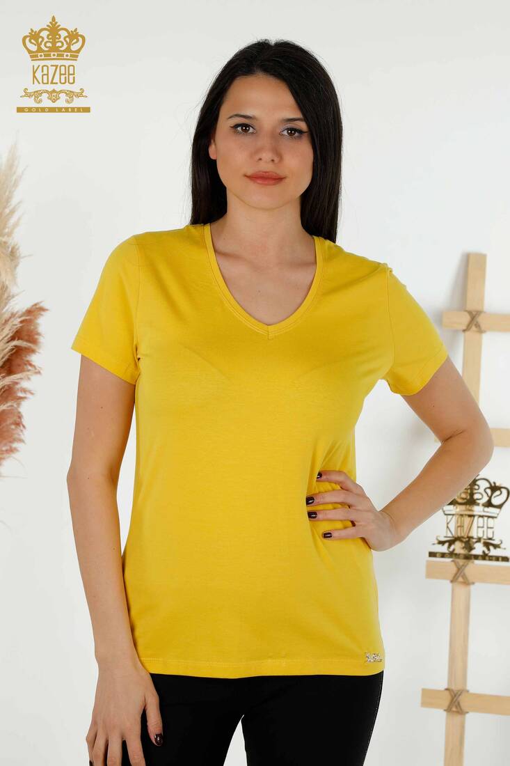 Women's Blouse Kazee Logo Yellow - 79179 | KAZEE