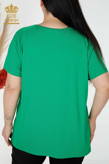 Women's Blouse Kazee Written Green - 78996 | KAZEE - Thumbnail