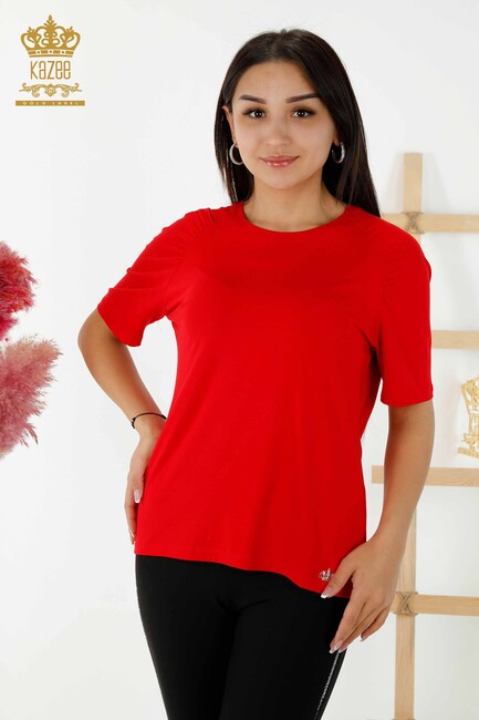 Women's Blouse Logo Red - 79219 | KAZEE - Thumbnail