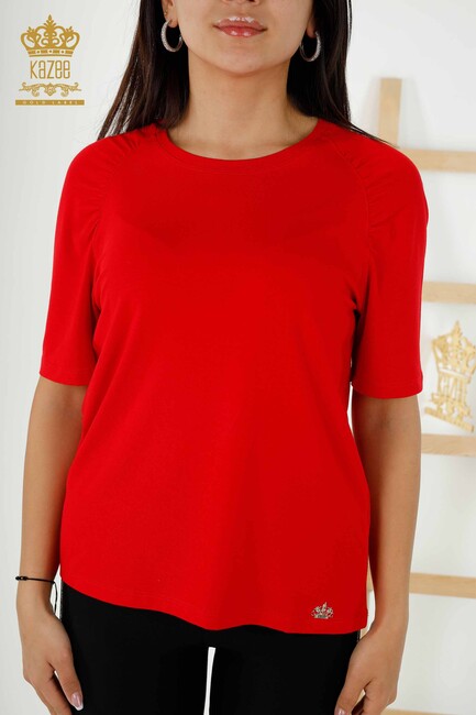 Women's Blouse Logo Red - 79219 | KAZEE - Thumbnail