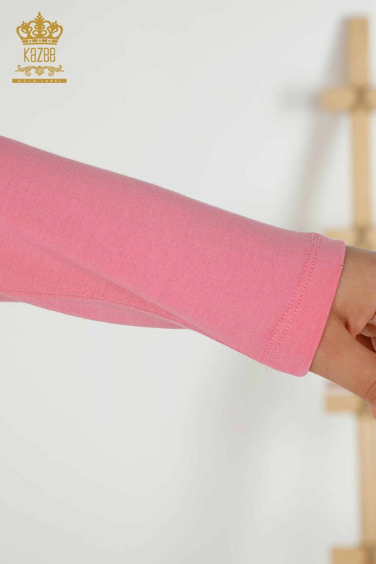 Women's Blouse Long Sleeve Pink - 79258 | KAZEE