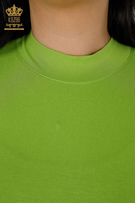 Women's Blouse Long Sleeve Pistachio Green - 79258 | KAZEE - Thumbnail