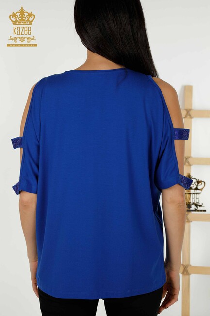 Women's Blouse Sleeve Detailed Saks - 79289 | KAZEE - Thumbnail