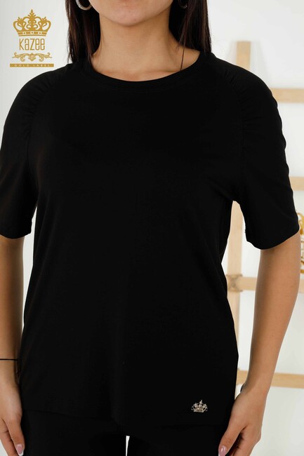 Women's Blouse Logo Black - 79219 | KAZEE - Thumbnail