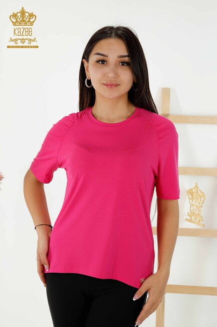 Women's Blouse Logo Fuchsia - 79219 | KAZEE - Thumbnail