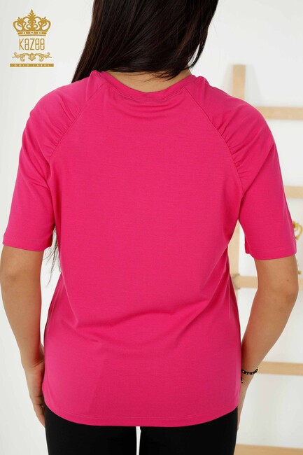 Women's Blouse Logo Fuchsia - 79219 | KAZEE - Thumbnail