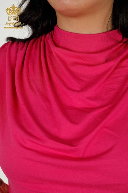 Women's Blouse Zero Sleeve Fuchsia - 79312 | KAZEE - Thumbnail