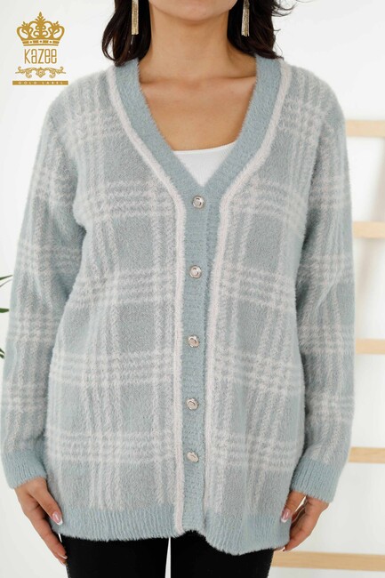 Women's Cardigan Buttoned Mint - 30177 | KAZEE - Thumbnail