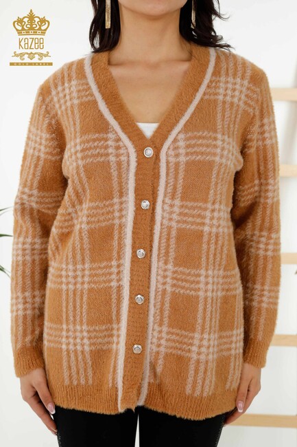 Women's Cardigan Buttoned Beige - 30177 | KAZEE - Thumbnail