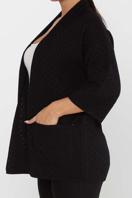 Women's Cardigan Pocket Black - 30056 | KAZEE - Thumbnail