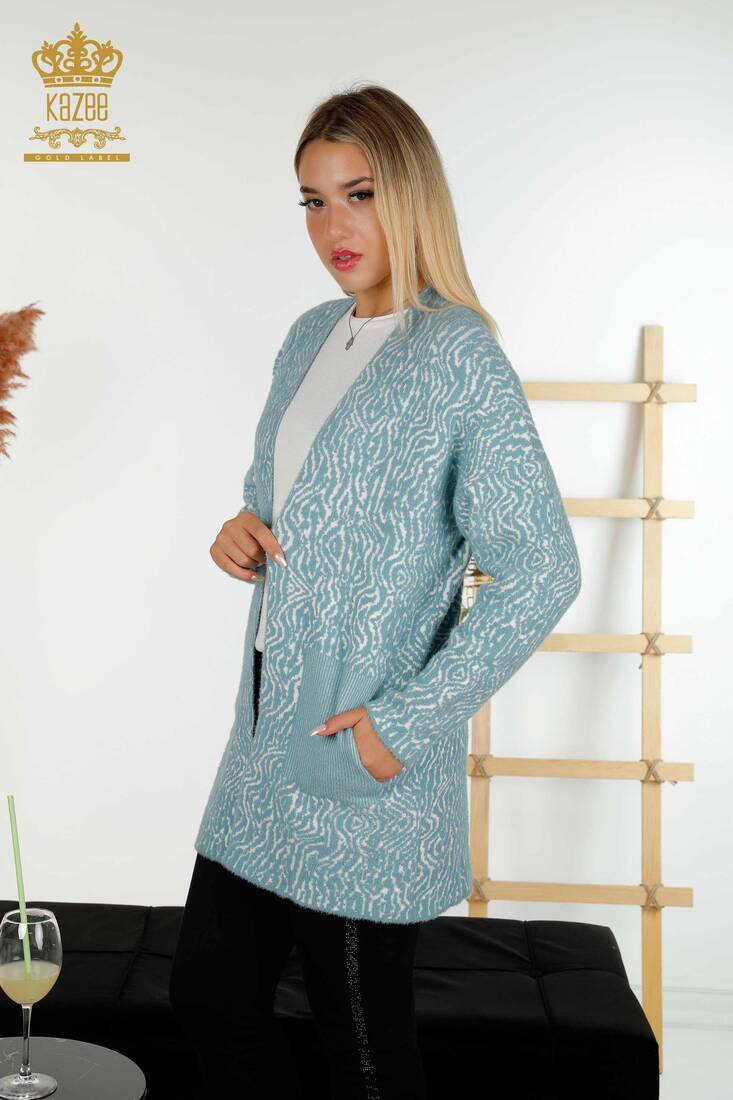 Women's Cardigan Pocket Detailed Mint - 30121 | KAZEE