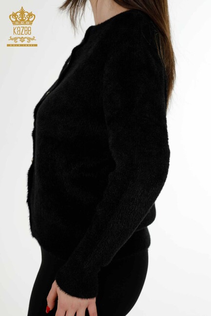 Women's Cardigan Stone Detailed Black - 19099 | KAZEE - Thumbnail