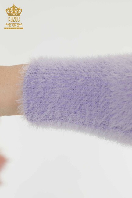 Women's Cardigan Stone Detailed Lilac - 19099 | KAZEE - Thumbnail