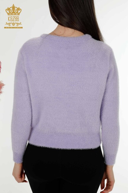 Women's Cardigan Stone Detailed Lilac - 19099 | KAZEE - Thumbnail