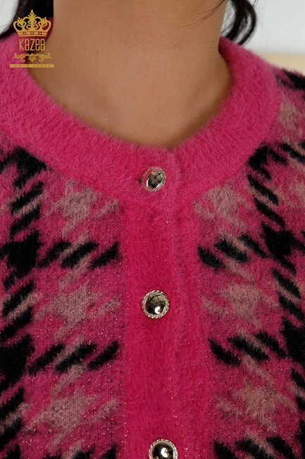 Women's Cardigan Two-tone Fuchsia - 30128 | KAZEE - Thumbnail