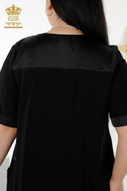 Women's Dress Pocket Detailed Black - 20366 | KAZEE - Thumbnail