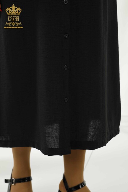 Women's Dress Pocket Detailed Black - 20383 | KAZEE - Thumbnail