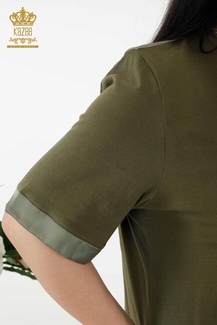 Women's Dress Pocket Detailed Khaki - 20366 | KAZEE - Thumbnail