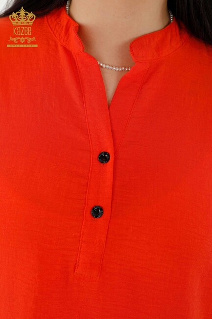 Women's Dress Pocket Detailed Orange - 20384 | KAZEE - Thumbnail