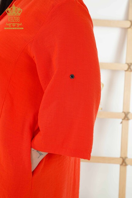 Women's Dress Pocket Detailed Orange - 20384 | KAZEE - Thumbnail