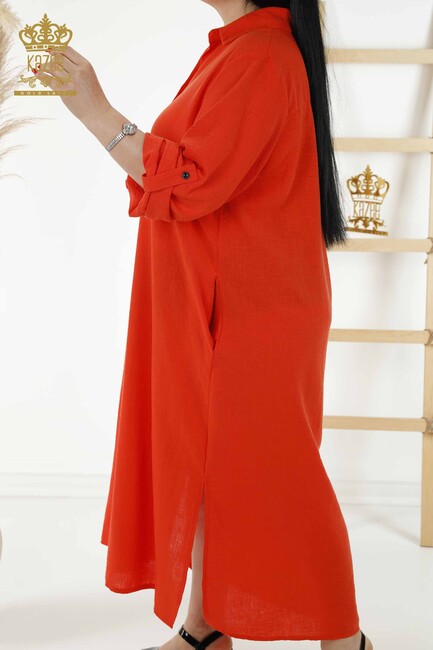 Women's Dress Slit Detailed Orange - 20385 | KAZEE - Thumbnail