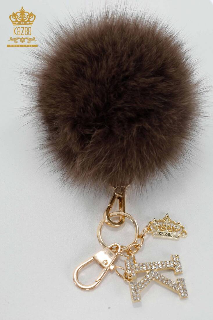 Women's Feather Keychain Anthracite - 522 | Kazee