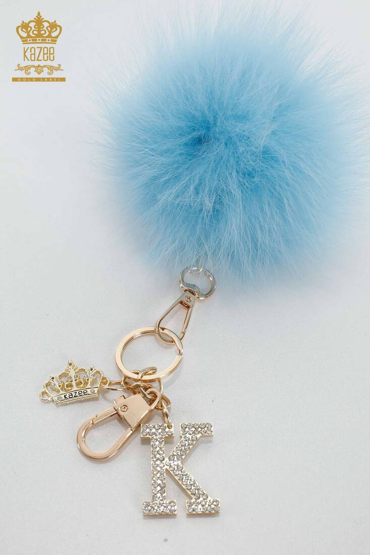 Women's Feather Keychain Blue - 522 | Kazee