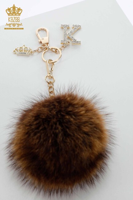 Women's Feather Keychain Brown - 522 | Kazee - Thumbnail