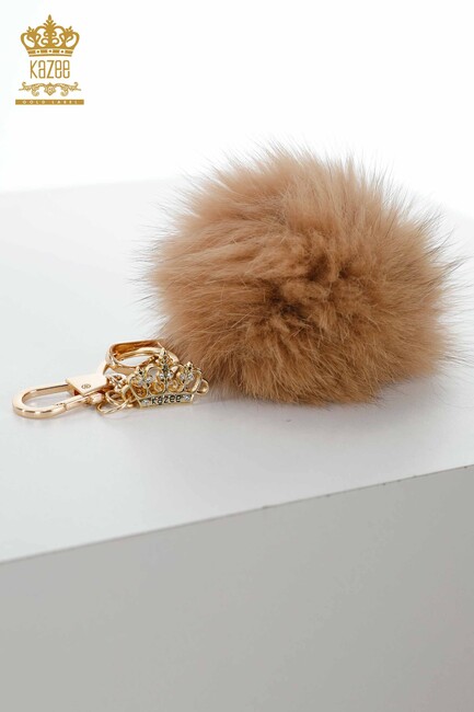 Women's Feathered Keychain Camel - 522 | Kazee - Thumbnail