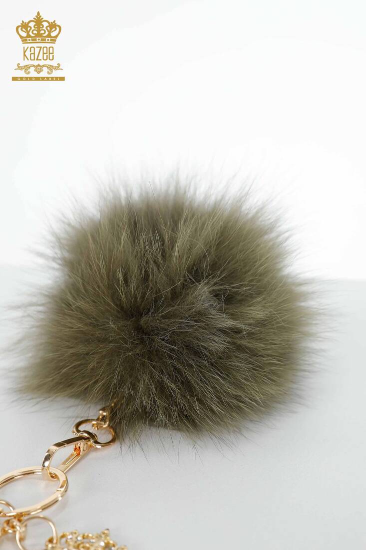 Women's Feather Keychain Green - 522 | Kazee