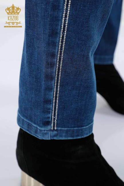 Women's Jeans Pocket Detailed Blue - 3571 | KAZEE - Thumbnail