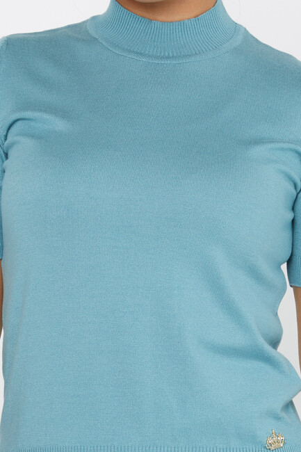 Women's Knitwear American Model Basic Blue - 14541 | KAZEE - Thumbnail