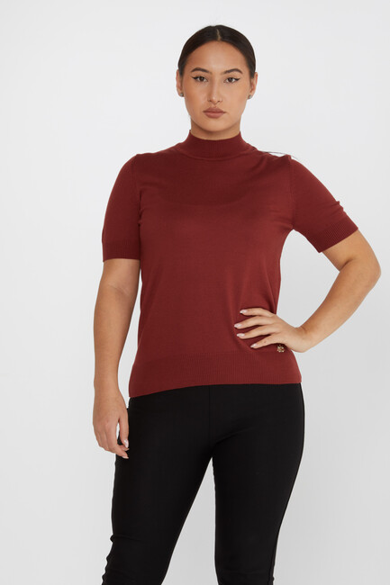 Women's Knitwear American Model Basic Tile - 14541 | KAZEE - Thumbnail