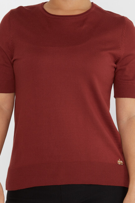 Women's Knitwear American Model Basic Tile - 15943 | KAZEE - Thumbnail