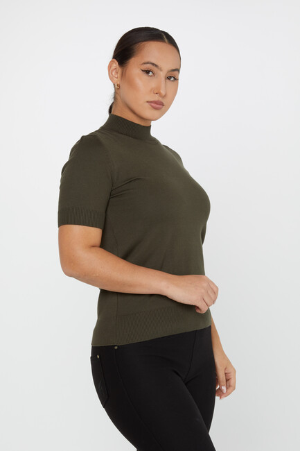 Women's Knitwear American Model Basic Vert - 14541 | KAZEE - Thumbnail