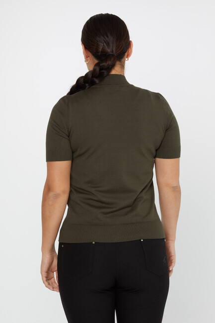 Women's Knitwear American Model Basic Vert - 14541 | KAZEE - Thumbnail