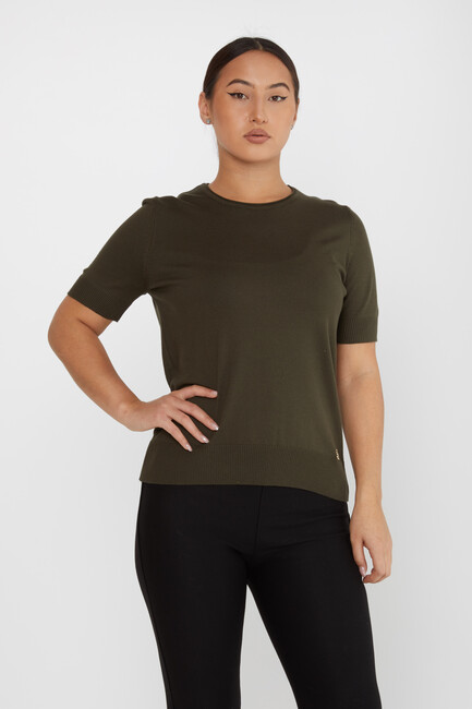 Women's Knitwear American Model Basic Vert - 15943 | KAZEE - Thumbnail