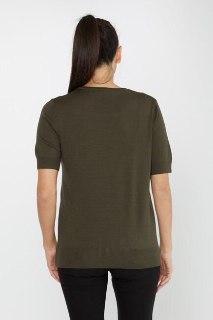 Women's Knitwear American Model Basic Vert - 16271 | KAZEE - Thumbnail