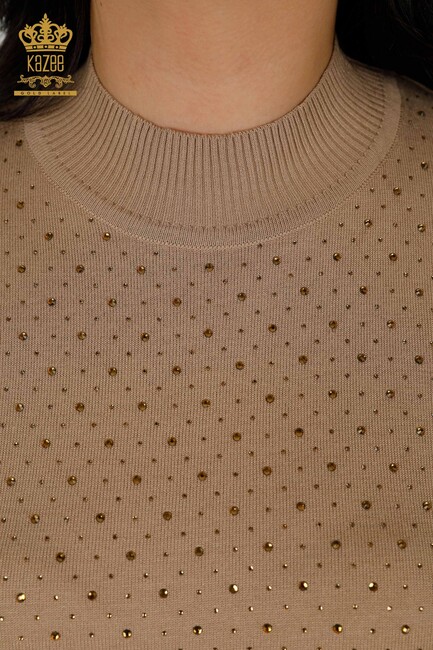 Women's Knitwear American Model Beige - 16950 | KAZEE - Thumbnail