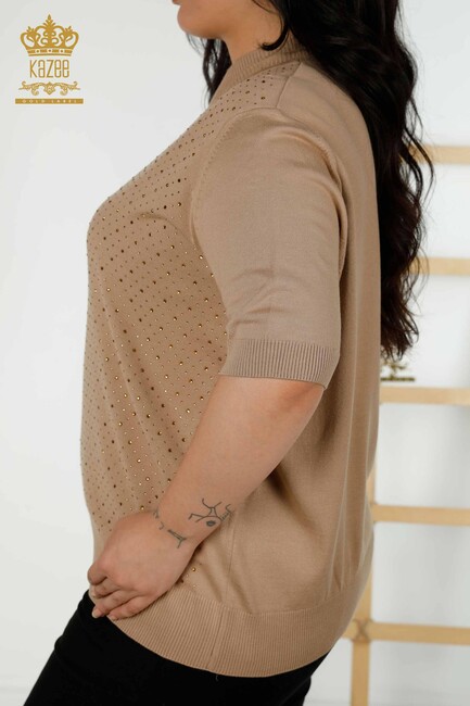 Women's Knitwear American Model Beige - 16950 | KAZEE - Thumbnail