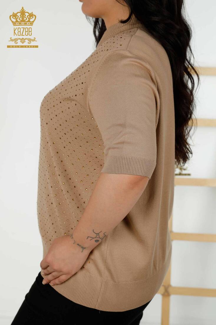 Women's Knitwear American Model Beige - 16950 | KAZEE