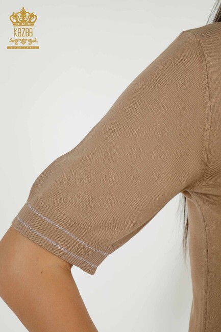 Women's Knitwear American Model Beige - 30110 | KAZEE - Thumbnail