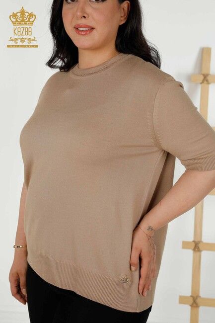 Women's Knitwear American Model Beige - 30389 | KAZEE - Thumbnail