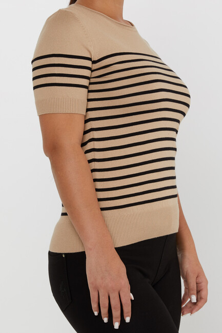 Women's Knitwear American Model Beige - 30396 | KAZEE - Thumbnail