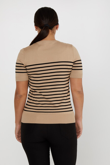 Women's Knitwear American Model Beige - 30396 | KAZEE - Thumbnail