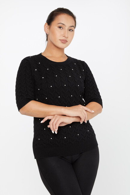 Women's Knitwear American Model Black - 30773 | KAZEE - Thumbnail