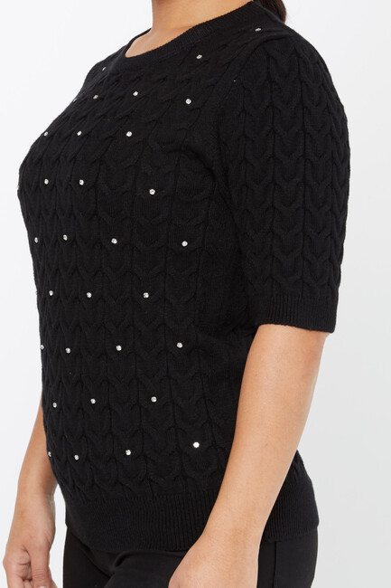 Women's Knitwear American Model Black - 30773 | KAZEE - Thumbnail