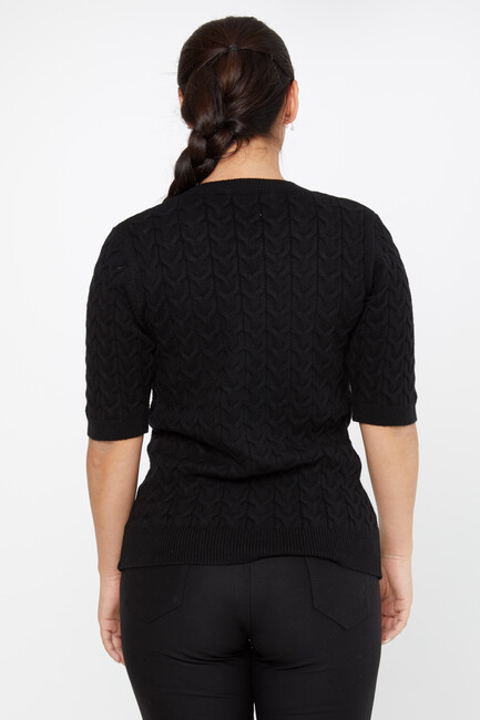 Women's Knitwear American Model Black - 30773 | KAZEE - Thumbnail