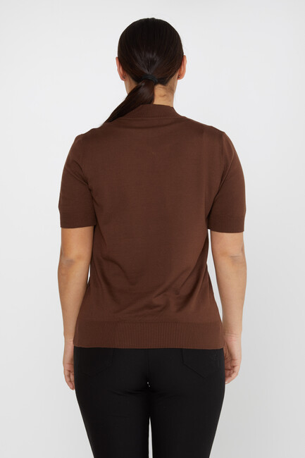 Women's Knitwear American Model Brown - 30078 | KAZEE - Thumbnail